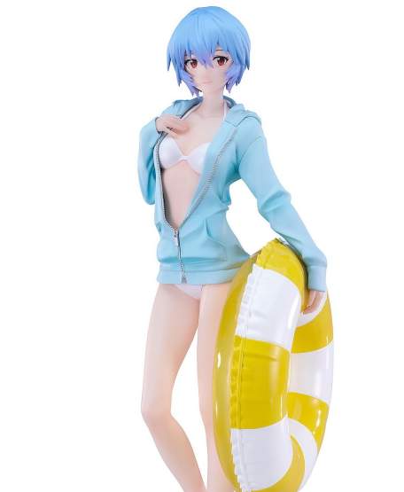 Beach Queens: Rei Ayanami L-Size (Rebuild of Evangelion) POP UP PARADE L PVC-Statue 22cm Good Smile Company 