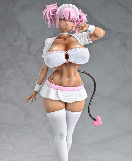 Black Gal Maid Succubus Cocoa Pink Version (Original Character) PVC-Statue 1/6 30cm Q-Six 