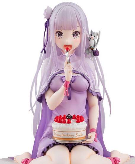 Emilia Birthday Cake Version (Re:ZERO Starting Life in Another World) PVC-Statue 1/7 13cm Kadokawa 
