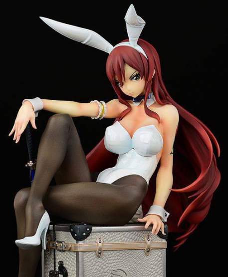 Erza Scarlet Bunny Girl Style Type White (Fairy Tail) PVC-Statue 1/6 20cm Orca Toys 