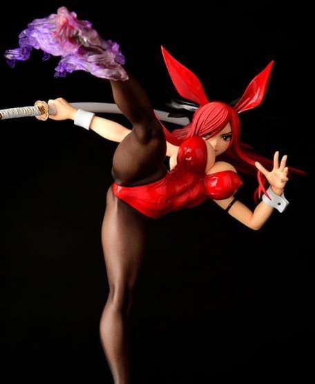 Erza Scarlet High Kick Crimson Bunny Version (Fairy Tail) PVC-Statue 1/6 37cm Orca Toys 
