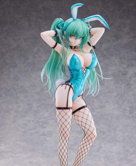 Green Twin Tail Bunny-chan Fishnet Tights Version (Original Character) PVC-Statue 1/6 43cm PartyLook 