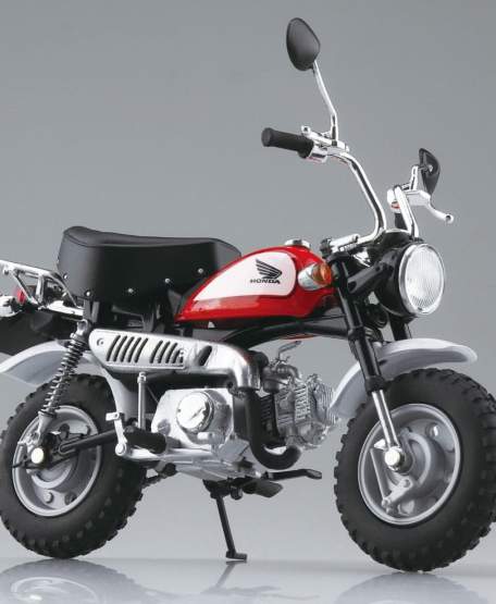 Honda Monkey Limited Fighting Red (Original Character) Diecast Bike Series 1/12 11cm Aoshima 