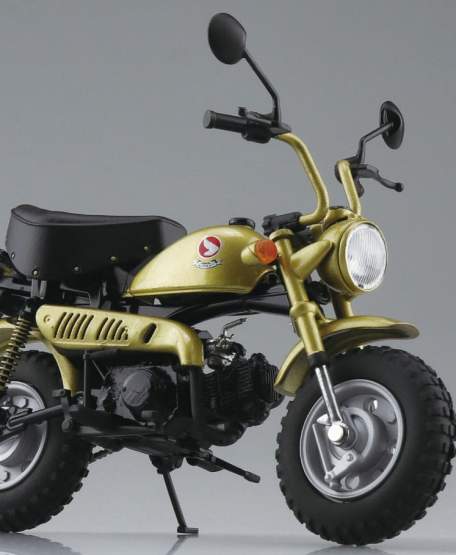 Honda Monkey Limited Monkey Gold (Original Character) Diecast Bike Series 1/12 11cm Aoshima 