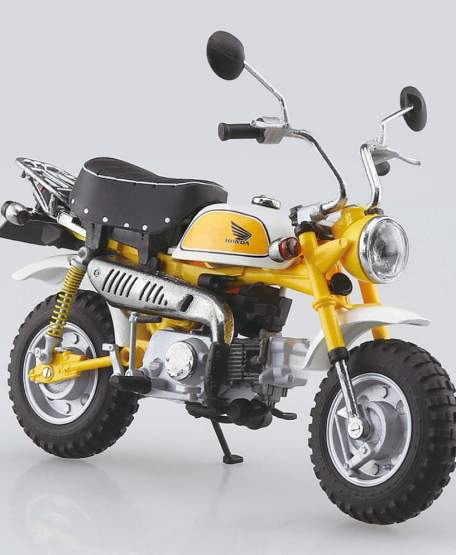 Honda Monkey Plasma Yellow (Original Character) Diecast Bike Series 1/12 11cm Aoshima 