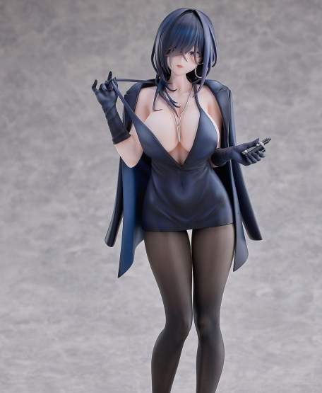 Ishimi Yokoyama Black One-piece Dress Version illustration by Bara (Original Character) PVC-Statue 1/6 28cm Hanabee 