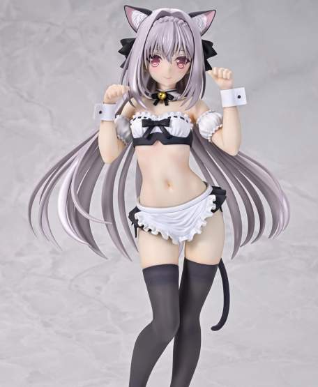 Luna Sakurakouji Cat Maid Version (Tsuki ni Yorisou Otome no Sahou) PVC-Statue 1/6 26cm Q-Six 