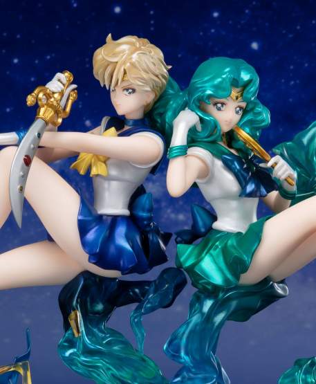 Sailor Neptun & Sailor Uranus (Sailor Moon) FiguartsZERO Chouette PVC-Statuen-Set 16-17cm Bandai Tamashii Nations 