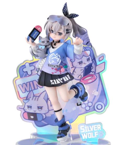 Silver Wolf Version Rise Up Little Cat Series (Honkai: Star Rail Rise Up) PVC-Statue 1/7 19cm Ribose 