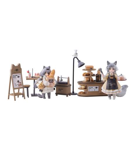 Tea Time Cats - Cat Town Bakery Staff & Customer Set (Decorated Life Collection) PVC-Statue 12cm Ribose 