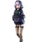 Akane Shinjo (Gridman Universe) Zozo Black Collection PVC-Statue 23cm Union Creative 