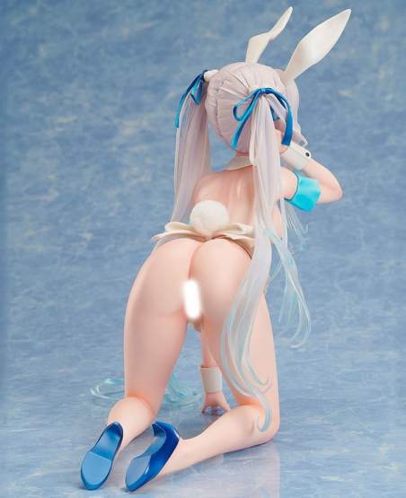 Chris Aqua Blue Bare Leg Bunny Version by DSmile (Original Character) PVC-Statue 1/4 24cm BINDing 