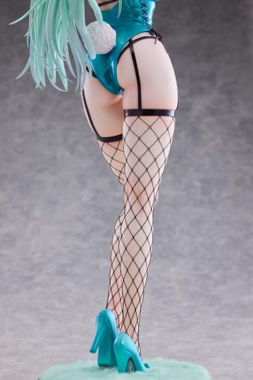 Green Twin Tail Bunny-chan Fishnet Tights Version (Original Character) PVC-Statue 1/6 43cm PartyLook 