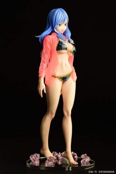 Jubia Lokser Gravure Style see-through wet shirt Black Bikini!! (Fairy Tail) PVC-Statue 1/6 25cm Orca Toys 