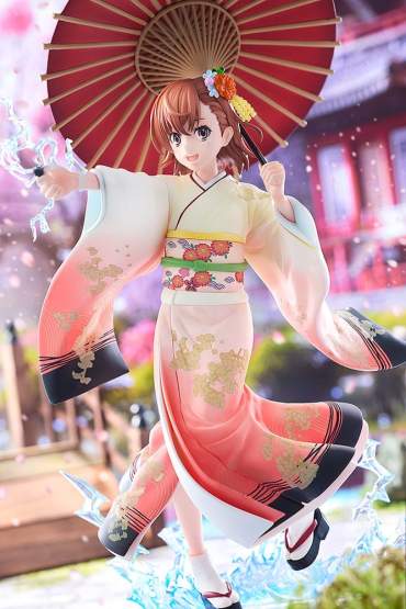 Mikoto Misaka Furisode Kimono Version (A Certain Scientific Railgun T) PVC-Statue 1/7 28cm Kadokawa 