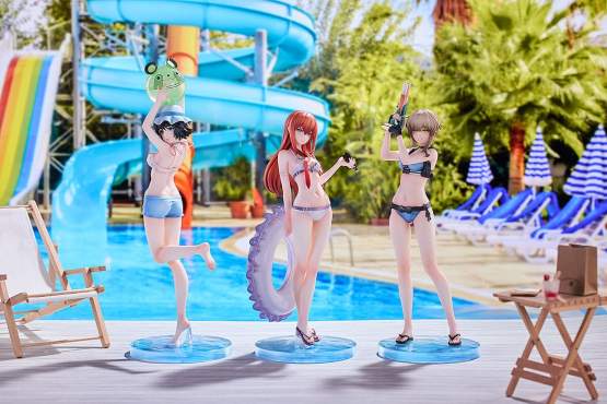 Mayuri Shiina, Kurisu Makise, Suzuha Amane: Swimsuit Version (Steins Gate) PVC-Statue 1/7 24-29cm Solarain 