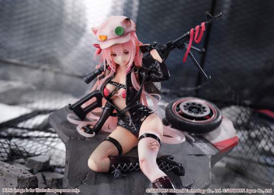 UKM-2000 Gale Lightning Wounded Version (Girls Frontline) Shibuya Scramble PVC-Statue 1/7 20cm eStream 