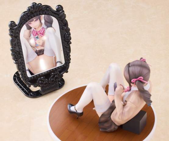 Jidori Shoujo Selfie Girl (Original Character) PVC-Statue 1/6 11cm Pink Cat 