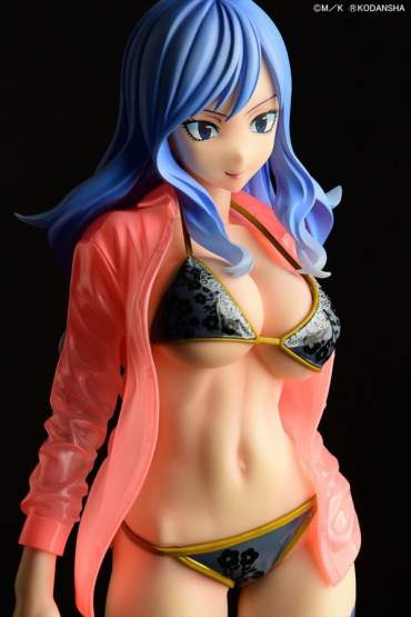 Jubia Lokser Gravure Style see-through wet shirt Black Bikini!! (Fairy Tail) PVC-Statue 1/6 25cm Orca Toys 