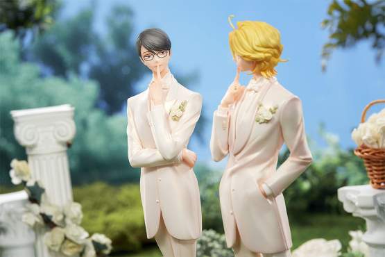 Kusakabe & Licht Sajo: Wedding Version (Doukyusei) 2er-Set PVC-Statue 1/7 24cm Orange Rouge 