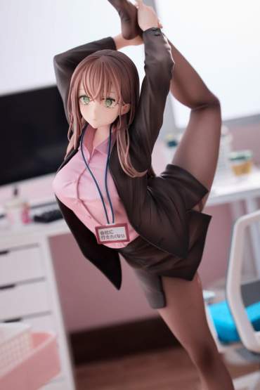 OL-chan Who Doesn't Want to Go to Work Pink Version (Original Character) PVC-Statue 1/6 26cm Magi Arts 