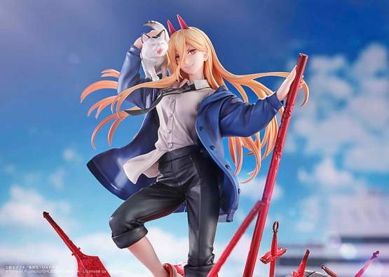 Power & Meowy (Chainsaw Man) PVC-Statue 1/7 28cm SEGA 