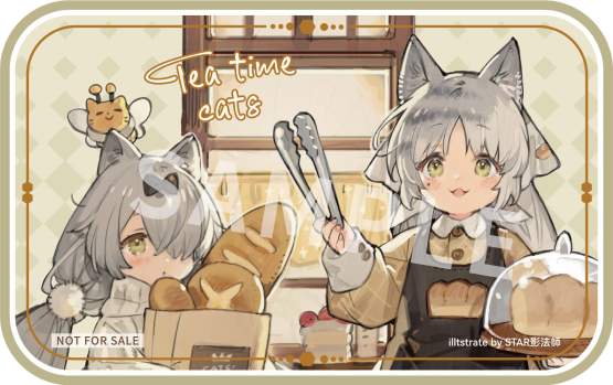 Tea Time Cats - Cat Town Bakery Staff & Customer Set (Decorated Life Collection) PVC-Statue 12cm Ribose 