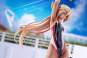 Kouhai-chan of the Swim Club Red Line Swimsuit Version (Arms Note) PVC-Statue 1/7 29cm Amakuni 