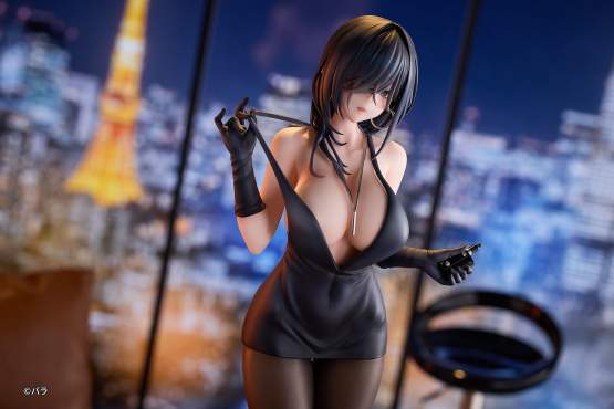 Ishimi Yokoyama Black One-piece Dress Version illustration by Bara (Original Character) PVC-Statue 1/6 28cm Hanabee 