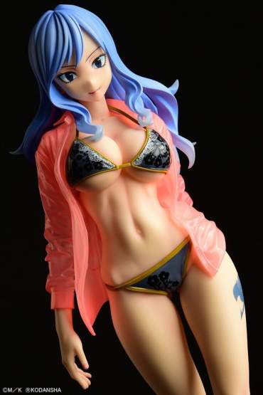 Jubia Lokser Gravure Style see-through wet shirt Black Bikini!! (Fairy Tail) PVC-Statue 1/6 25cm Orca Toys 