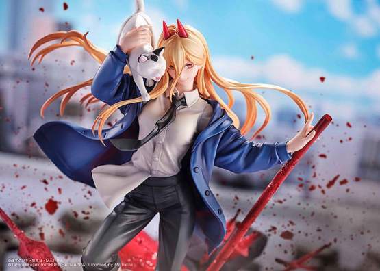 Power & Meowy (Chainsaw Man) PVC-Statue 1/7 28cm SEGA 