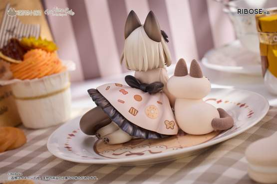 Tea Time Cats x Siamese Cat Azuki-san Friendship Collaboration Exclusive Set (Decorated Life Collection) PVC-Statue 18cm Ribose 