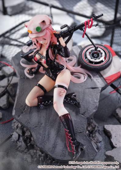 UKM-2000 Gale Lightning Wounded Version (Girls Frontline) Shibuya Scramble PVC-Statue 1/7 20cm eStream 