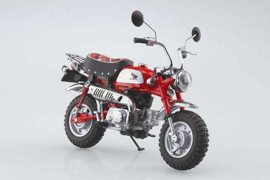 Honda Monkey Limited Monza Red (Original Character) Diecast Bike Series 1/12 11cm Aoshima 