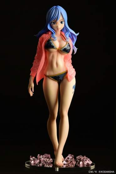 Jubia Lokser Gravure Style see-through wet shirt Black Bikini!! (Fairy Tail) PVC-Statue 1/6 25cm Orca Toys 