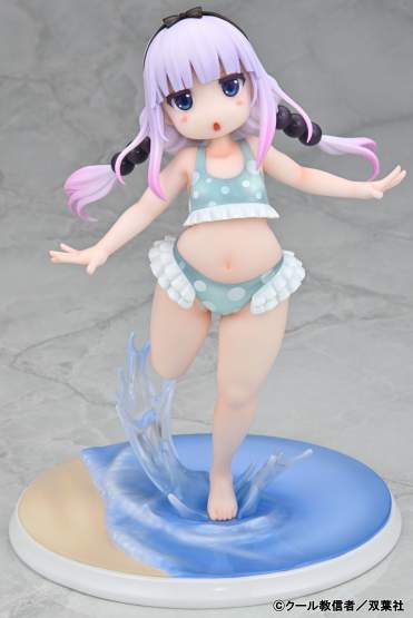 Kanna Kamui Swimsuit On the Beach Version re-run (Mishiranu Joshikousei ni Kankinsareta Mangaka no Hanashi) PVC-Statue 1/6 20cm Kaitendoh 