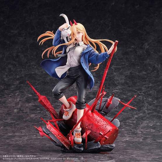 Power & Meowy (Chainsaw Man) PVC-Statue 1/7 28cm SEGA 