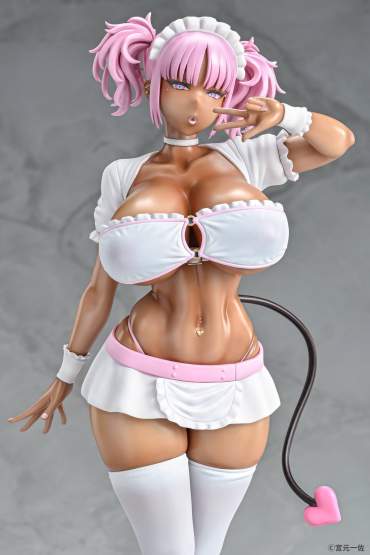 Black Gal Maid Succubus Cocoa Pink Version (Original Character) PVC-Statue 1/6 30cm Q-Six 