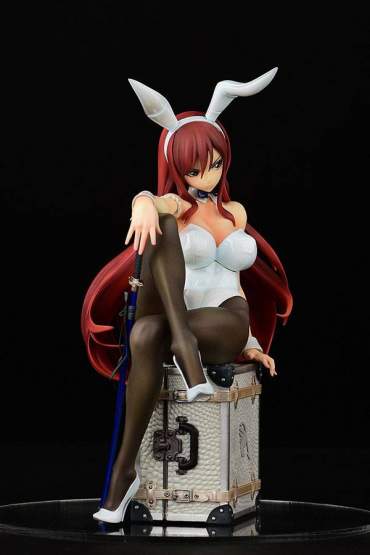 Erza Scarlet Bunny Girl Style Type White (Fairy Tail) PVC-Statue 1/6 20cm Orca Toys 