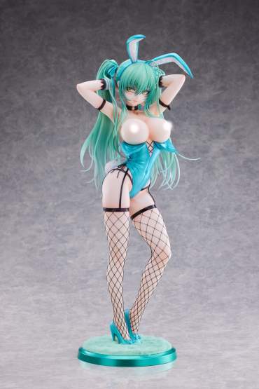 Green Twin Tail Bunny-chan Fishnet Tights Version (Original Character) PVC-Statue 1/6 43cm PartyLook 