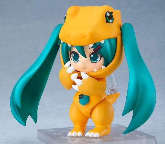 Hatsune Miku Kigurumi Agumon Version (Character Vocal Series 01) Nendoroid 1439 Actionfigur 10cm Good Smile Company 