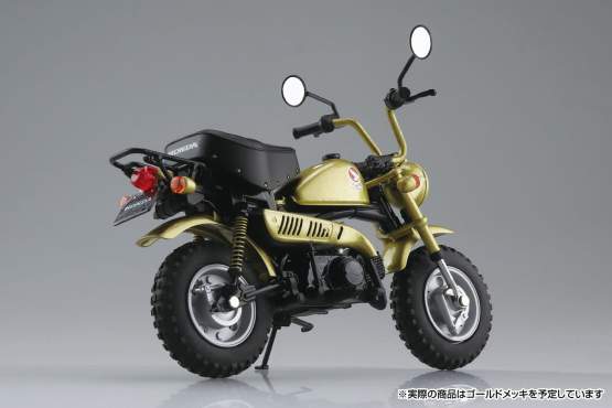 Honda Monkey Limited Monkey Gold (Original Character) Diecast Bike Series 1/12 11cm Aoshima 