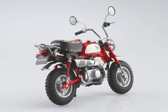 Honda Monkey Limited Monza Red (Original Character) Diecast Bike Series 1/12 11cm Aoshima 