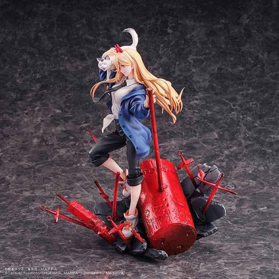 Power & Meowy (Chainsaw Man) PVC-Statue 1/7 28cm SEGA 