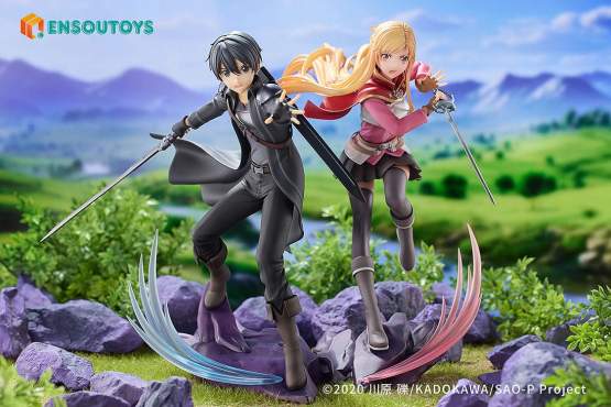 Progressive Scherzo of Deep Night Kirito & Asuna Set (Sword Art Online) PVC-Statue 1/7 22-23cm Ensoutoys 