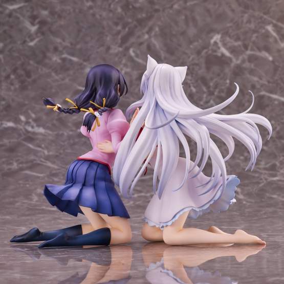 Tsubasa Hanekawa Set re-run (Nekomonogatari Monogatari Series) PVC-Statue 19cm Union Creative 