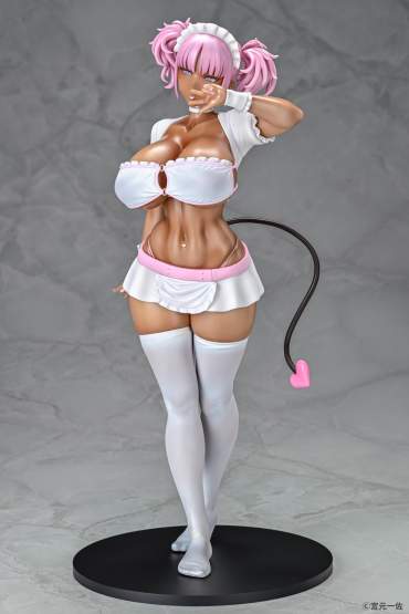 Black Gal Maid Succubus Cocoa Pink Version (Original Character) PVC-Statue 1/6 30cm Q-Six 