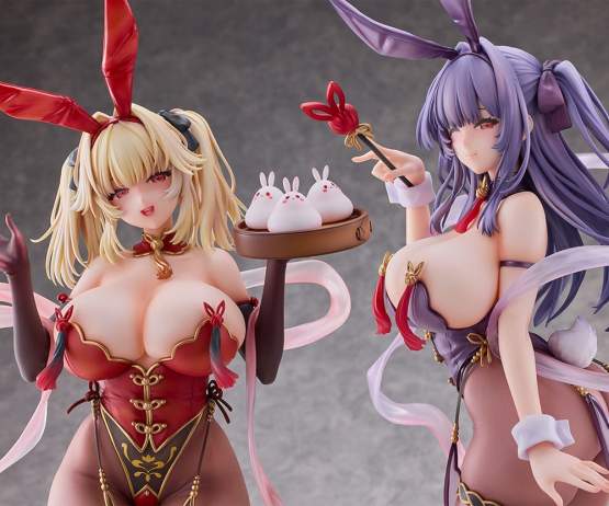 Cheongsam Bunny Yuri & Stella (Moehime Union) PVC-Statue 1/4 45cm BINDing 