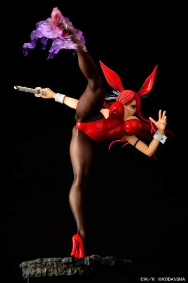 Erza Scarlet High Kick Crimson Bunny Version (Fairy Tail) PVC-Statue 1/6 37cm Orca Toys 