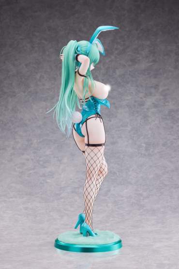Green Twin Tail Bunny-chan Fishnet Tights Version (Original Character) PVC-Statue 1/6 43cm PartyLook 